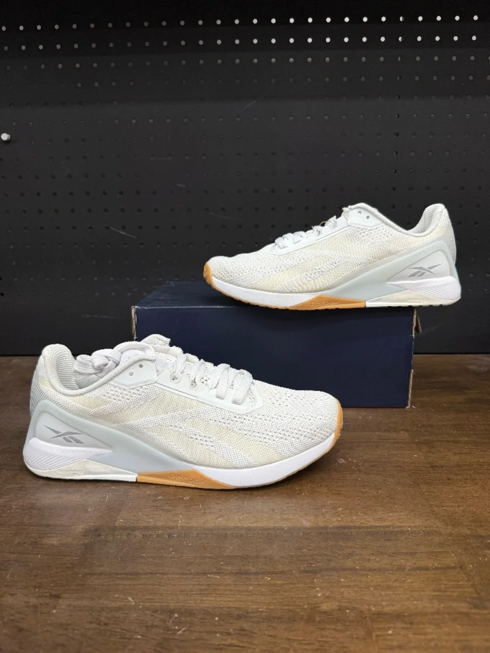 New W/ Box! Women's Reebok Nano X1 'White Gum' Training Sneakers Size 10.5